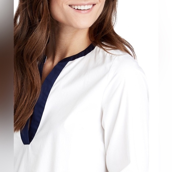 🐦⬛Host Pick🐦⬛Vineyard Vines Color Block Savannah Popover Top - Picture 5 of 10